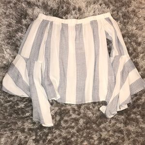 Stripped LF off the shoulder shirt